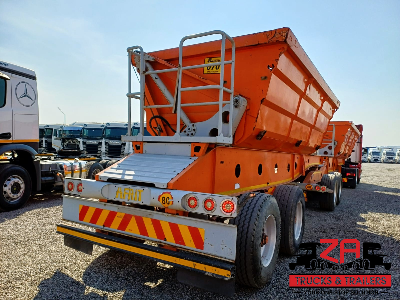 2021 AFRIT 25 CUBE SIDE TIPPER TRAILER #53107